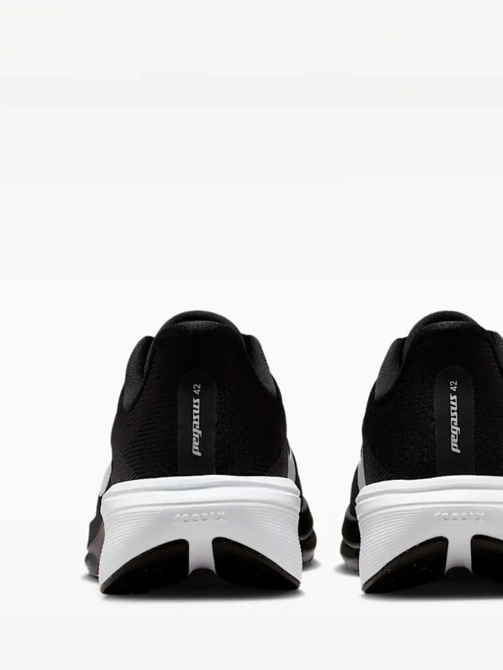 Bling Nike Pegasus 42 Black White Sneakers Women's Customized With Crystals